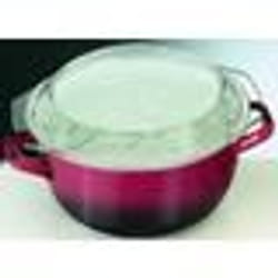 IBILI - Friteuse avec panier et couvercle Volcan 24 cm Acier émaillé Compatible avec l’induction