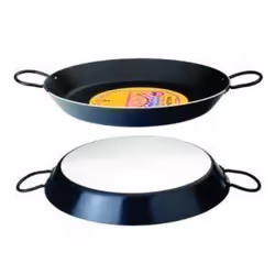 IBILI - Poêle à paella noire 38 cm Aluminium Antiadhésif 8 portions
