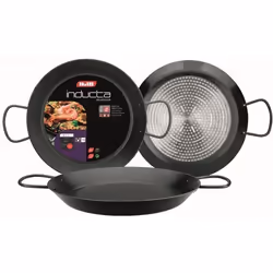 Poêle à paella - IBILI - Inducta - 38 cm - Aluminium - Antiadhésif - 8 portions