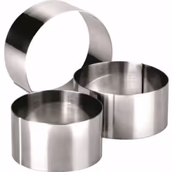 Cercle en inox - IBILI - Modèle rond - 5 cm - Compatible four - Lavage à la main recommandé