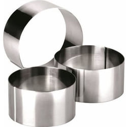 Cercle en inox - IBILI - Modèle rond - 5 cm - Compatible four - Lavage à la main recommandé