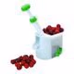 Ibili - 774100 - Dénoyauteur à Cerises - Blanc / vert - 16 cm