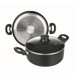 IBILI - Casserole avec couvercle en verre Aluminium 16 cm Antiadhésif Compatible avec l'induction