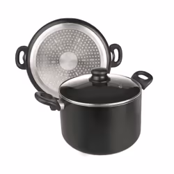 IBILI - Marmite avec couvercle en verre Aluminium 20 cm Antiadhésif Compatible avec l’induction