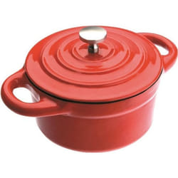 IBILI - Mini cocotte ronde rouge 10 x 45 cm Fonte Compatible avec l'induction