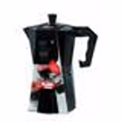 Ibili - Cafetière à Expresso Bahia Noire 12 Tasses 600 ml Aluminium