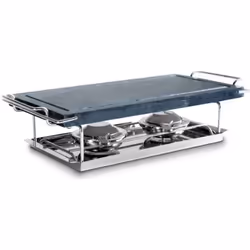 Grill Pierre - Ibili - 755000 - 37 x 18 cm - Support inox