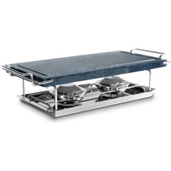 Grill Pierre - Ibili - 755000 - 37 x 18 cm - Support inox