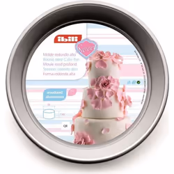 Ibili 815120 Moule Rond Extra Profond 20 x 10 cm Alum. Anodisé.