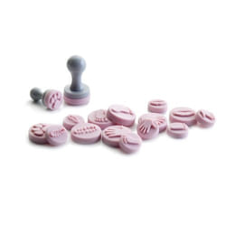 Ibili 789600 emporte-pièce alimentaire Gris, Rose
