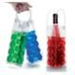 SAC DE REFRIGERATION POUR BOUTEILLE . SAC PLASTIQUE. GEL REFRIGERANT SUR 4 FACES. HAUTEUR 25 CM - LARGEUR 10 CM. EXISTE EN 3 COUL...