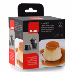 Ibili 8411922091724 moule pour dessert Moule à pudding Noir 4 pièce(s) - Vue supplémentaire 3
