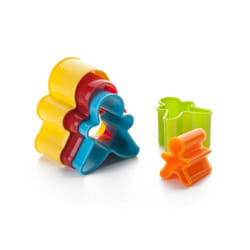 Ibili 794400 moule pour cookies Vert, Bleu, Orange, Rouge, Jaune