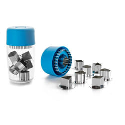 Ibili 794202 moule pour cookies Bleu, Acier inoxydable