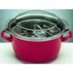 Ibili 961224T Korinto Friteuse avec panier et Couvercle 24 cm