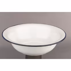 Ibili 903132 Cuvette en acier émaillé vitrifié 32 cm Blanche