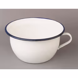 Pot de Chambre - Ibili - 903522 - Acier émaillé - 22 cms - Blanc