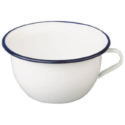 Ibili 903524 Pot de Chambre en acier émaillé vitrifié 24 cm Blanche