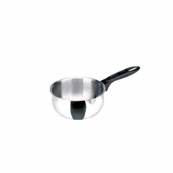 Casserole 12 cm avec bec verseur - Acier inoxydable - Diamètre : 12 cm - Tous feux dont induction - Compatible tous feux dont ...