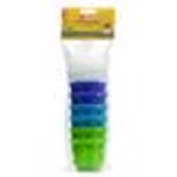 LOT DE 6 MOULES A GELEE DIAMETRE 7.3 CM - HAUTEUR 6.1 CM - COUVERCLE BAS ET HAUT POUR UN DEMOULAGE FACILE