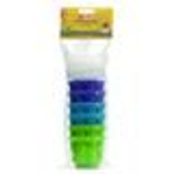 LOT DE 6 MOULES A GELEE DIAMETRE 7.3 CM - HAUTEUR 6.1 CM - COUVERCLE BAS ET HAUT POUR UN DEMOULAGE FACILE