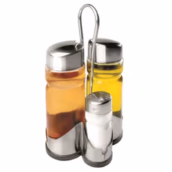 Ibili 768500 Set 4 pièces pour salade (Huilier+Vinaigrier+Salière+Poivrière)