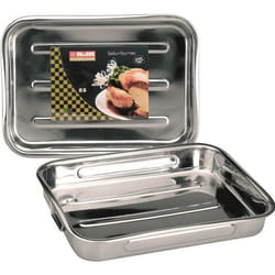 Ibili 651830 Plat à rôtir en Inox avec anses pliantes 31x24x55 cm Bistrot