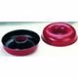 Moule à savarin - IBILI - 24 cm - Aluminium anti-adhérent - Rouge moucheté noir - Lave-vaisselle compatible