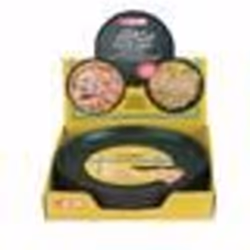 MOULE A PIZZA 28 cm ALUMINIUN ANTI-ADHERENT ROUGE MOUCHETE DE NOIR MOULE PERFORE PASSE AU LAVE-VAISSELLE