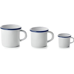 Ibili Tasse Émaillée Blanc Durable Pour Boissons Chaudes