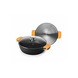 IBILI 461040 Faitout avec Couvercle Fonte daluminium Noir 40 cm