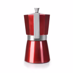 Ibili 623206 machine à café manuelle Cafetière à moka 0,3 L Rouge, Acier inoxydable - Vue supplémentaire 3