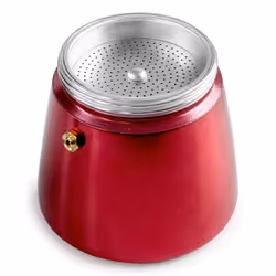 Ibili 623206 machine à café manuelle Cafetière à moka 0,3 L Rouge, Acier inoxydable - Vue supplémentaire 6