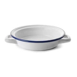 Ibili - Plat À Œuf Email Blanc 18 Cm