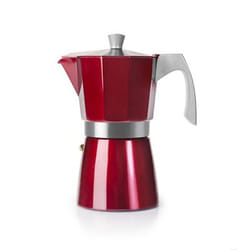Ibili Evva Cafetière à moka Rouge