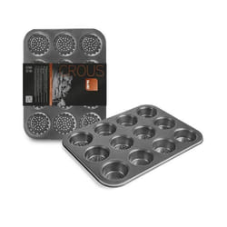 Ibili Moule À Muffins Argenté 12 Cavités 35 Cm