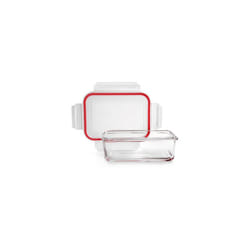 Ibili - Boîte à lunch rectangulaire en borosilicate 900ml