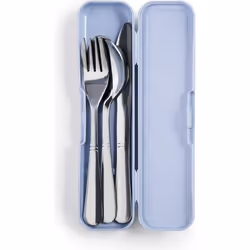 Set 3 couverts avec etui inox 18%