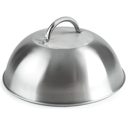 Cloches pour plancha - Inox - 23.2 cm - Anse inox - Hauteur 7.5 cm - Idéal pour tenir au chaud