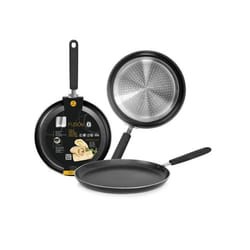Poêle à crêpes - IBILI - Fusion - 22 cm - Aluminium - Antiadhésif - Compatible induction