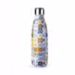 Bouteille isotherme - LISBOA - 500 ml - Acier inoxydable - Double paroi - Orange