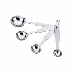 Set 4 cuillères mesure - Ce set de 4 cuillères vous permet de mesurer avec précision de petites quantités de tous vos ingrédi ...