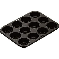 Plaque à muffins - IBILI - 12 cavités - 35 x 27 x 3 cm - noir
