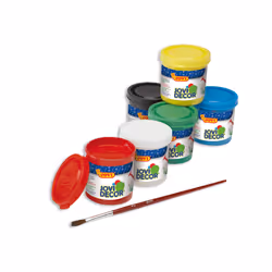 Jovi JOV670 peinture acrylique 55 ml Noir, Bleu, Vert, Rouge, Blanc, Jaune Pot