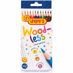 Etui de 12 crayons de couleur sans bois Woodless Jovi