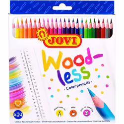 Etui de 24 crayons de couleur sans bois Woodless Jovi