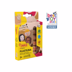 Jovi 90/6M, Pâte à modeler, Multicolore, Enfant, 6 pièce(s), Sachet, 6 couleurs