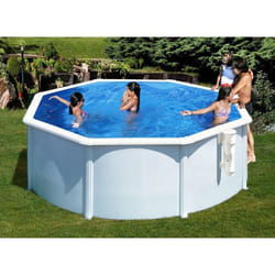 Piscine acier blanc Bora Bora ronde 320 x 122 m - Gré
