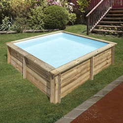 Piscine bois city 2,25m x 2,25m x H:0,68m