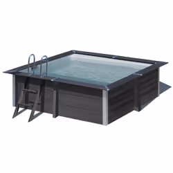Piscine composite Avant-Garde carrée 3,26 x 3,26 x 0,96 m - Gré
